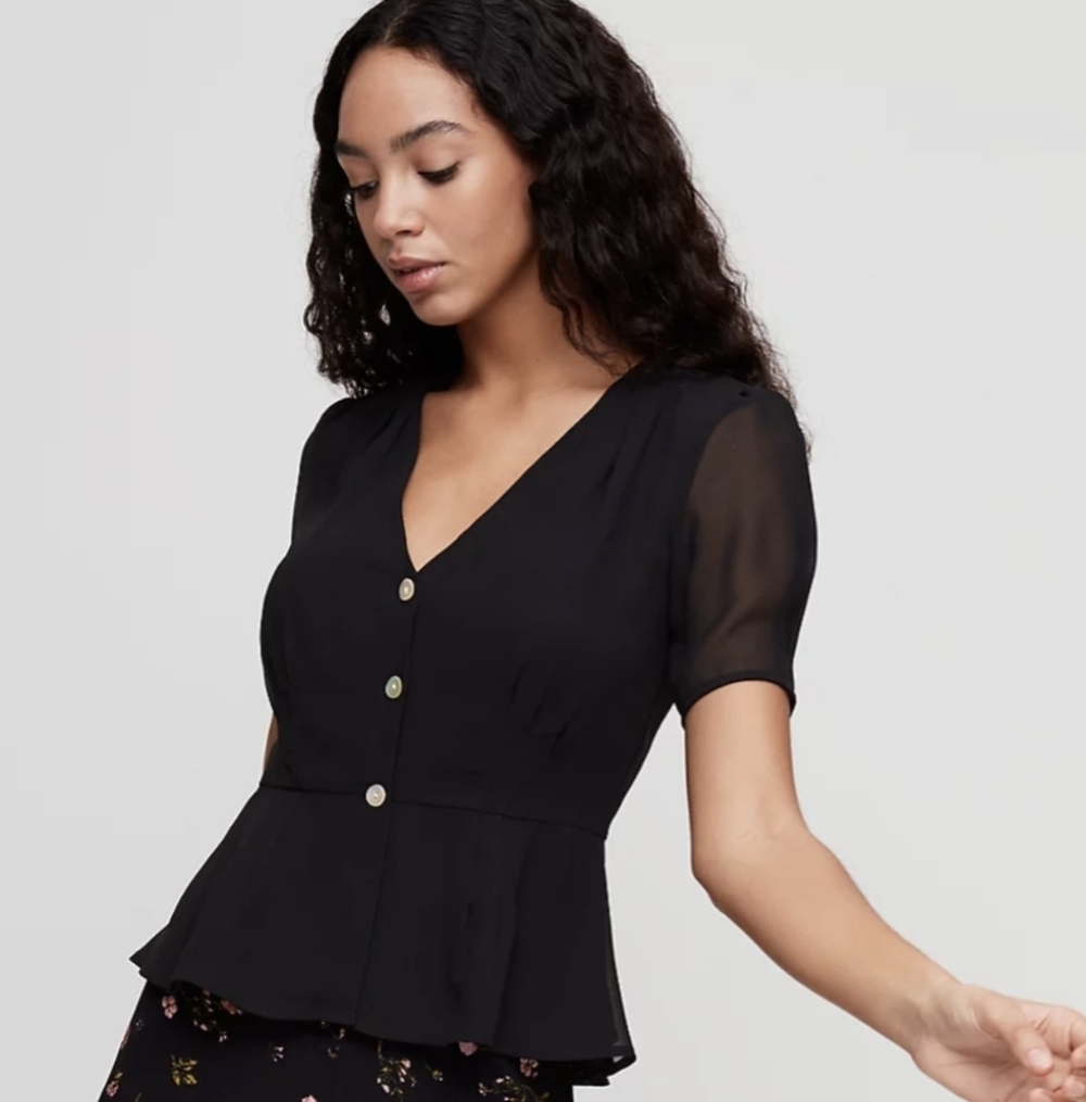 Artizia Blush Wilfred Button-front Blouse - Picture 5 of 6